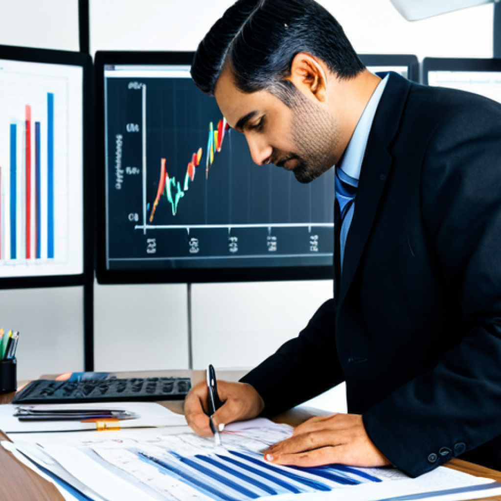 보험계리사와 사망률 테이블 작성 - **Prompt:** "A professional actuary, fully clothed, analyzing mortality tables in a modern office. C...