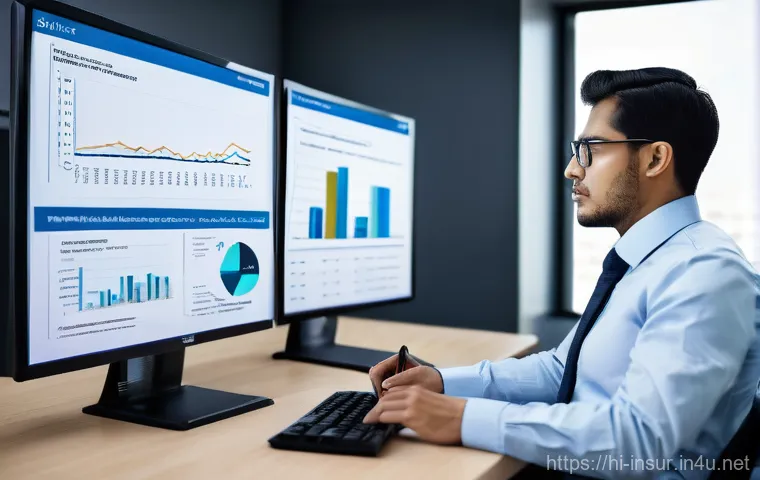 보험계리사와 보험 설계사 차이 - **Prompt 1: The Actuary's World of Data and Prediction**
    "A highly detailed, professional depict...