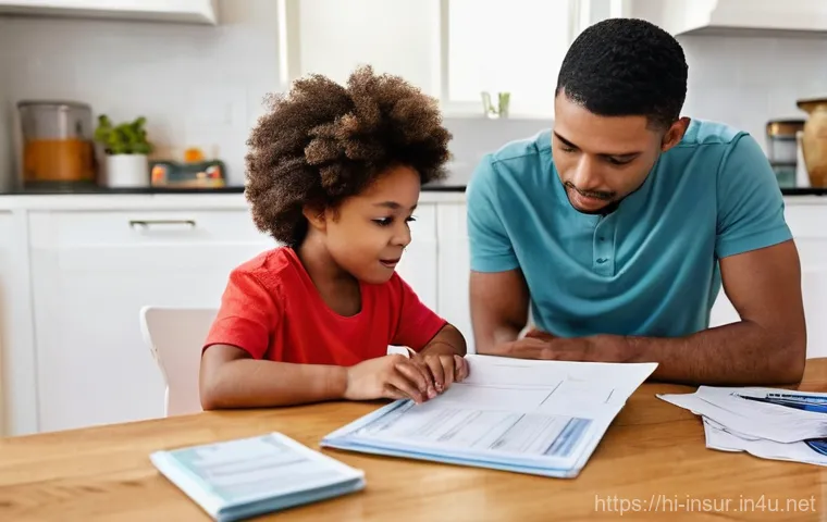 보험계리사와 보험금 지급 프로세스 - **Prompt:** A diverse group of professional actuaries, male and female, in a modern, well-lit office...