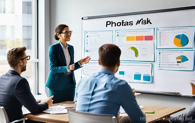 보험계리사와 리스크 문화 구축 - **Prompt 1: The Visionary Actuary**
    "A diverse, professional actuary, male or female, mid-30s, s...