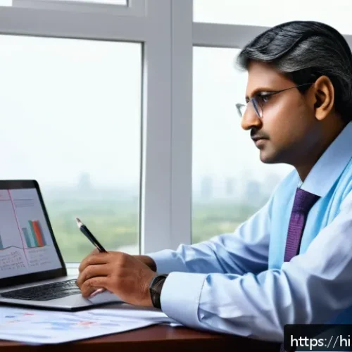 보험계리사와 보장 범위 설계 - A professional Indian actuary in an office setting, analyzing complex mathematical charts and probab...